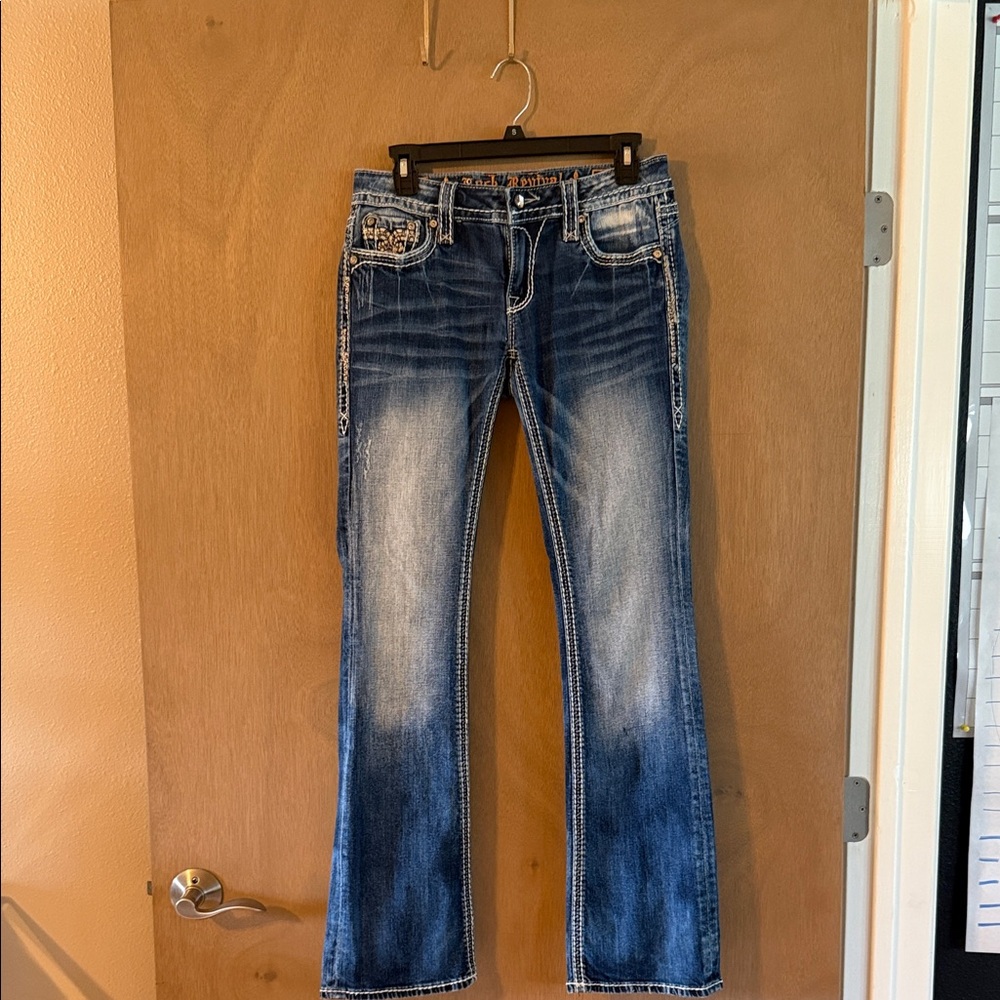Rock Revival Blue Boot Cut Jeans Size 28